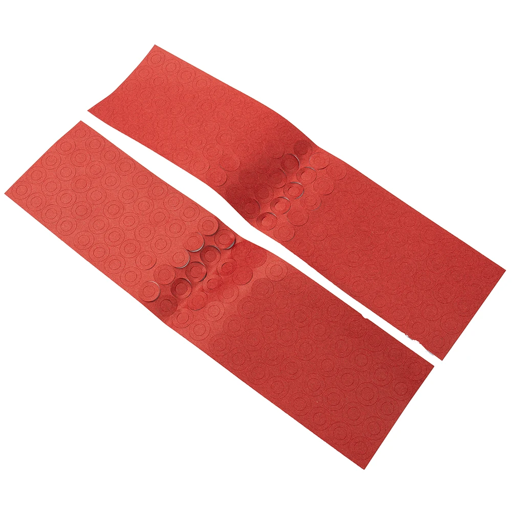 

Easy Peel Battery Insulators Paper Express Paper Rings Red Wood+cotton 17mm 2 Sheets 200Pcs Adhesive Cardboard