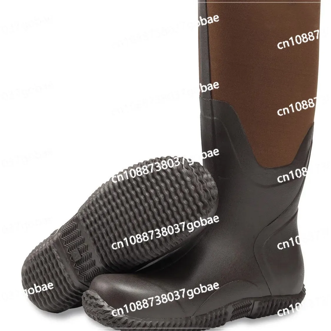 Fishing rubber boots wading boots waterproof and warm outdoor wading shoes rain shoes