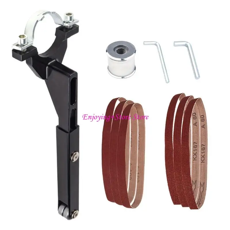 

G6DA Electric Belt Grinder Belt Sander Angled Grinder Modified Sand Belt Attachment