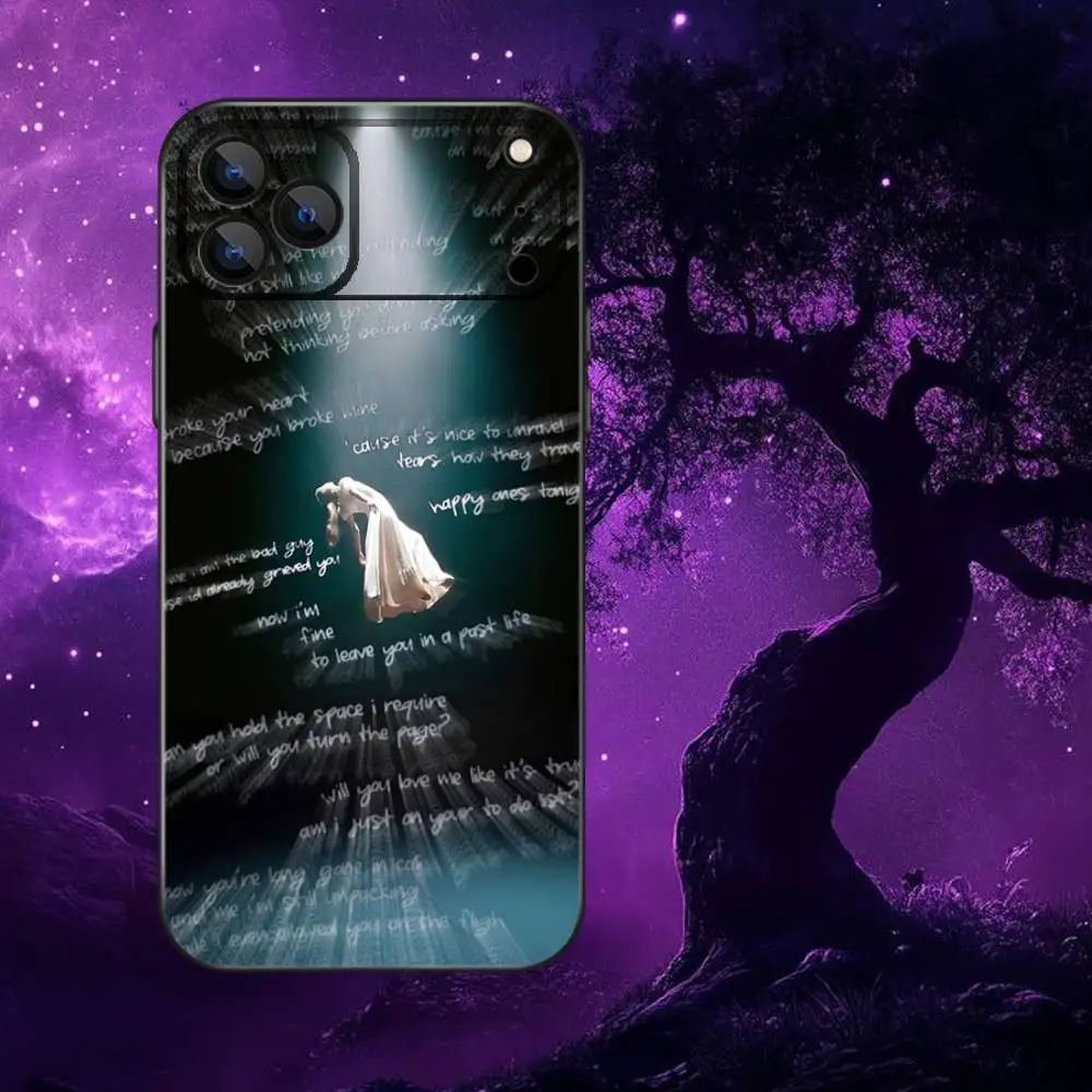 Funda de teléfono A-Ariana Eternal Sunshine G-Grandes para iPhone 17,16,15,14,13,12,Pro,Max,Plus,E,SE4,Air,Mini caja blanda negra