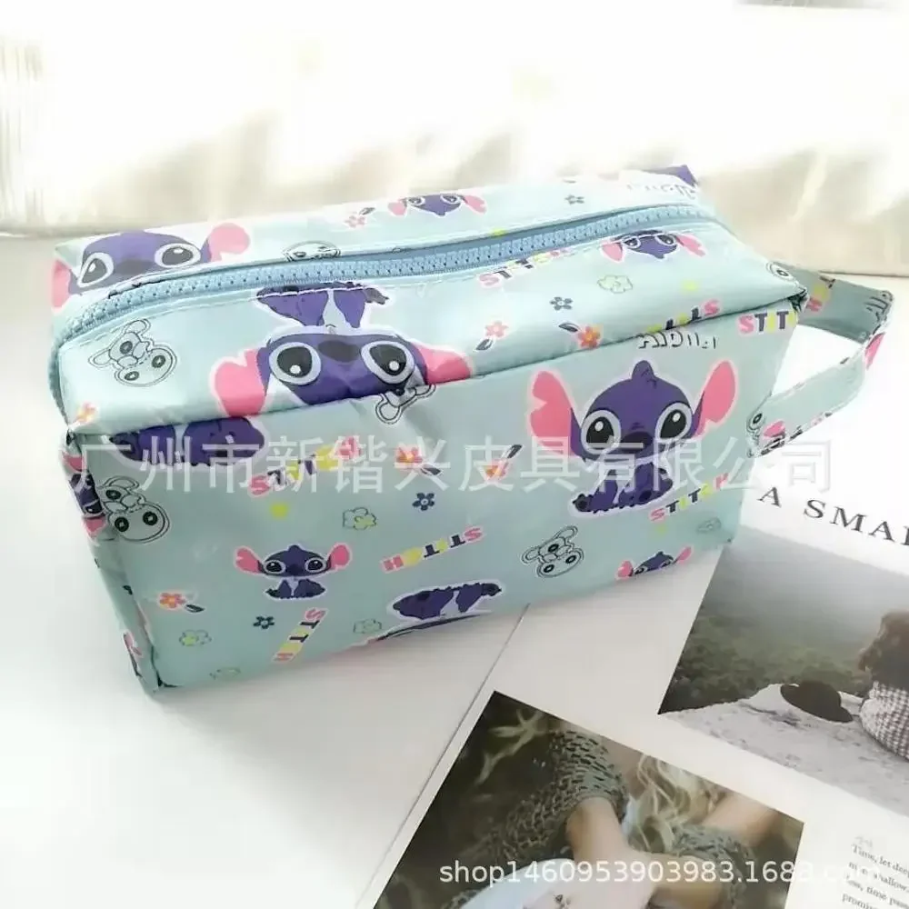 Disney Stitch Waterproof cosmetic bag mickey mouse wash bag storage bag coin bag handbag