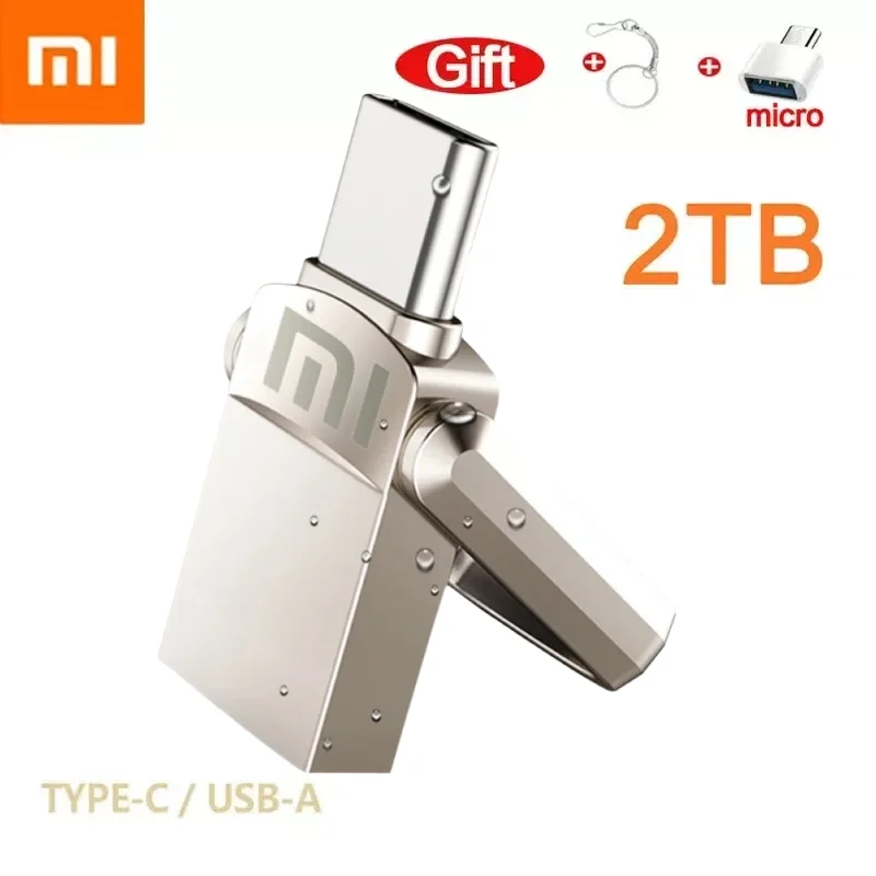 Xiaomi High Speed Pen Drive 2Tb 1Tb Otg Type-C Usb Flash Drives Pendrive Usb Memory Stick Waterdichte Usb Stick Voor Pc Tv Telefoon