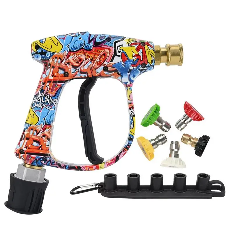 A67P-Pressure Washer Water Gun For Car Cleaning Hose Connector For Karcher Nilfisk Parkside  Quick Connector Nozzles