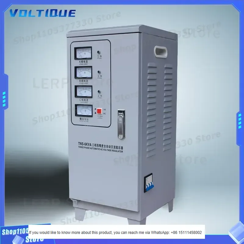 VOLTIQUE 6Kva-120Kva 3 Phase AC Automatic SVC Voltage Stabilizer with LCD Display 50/60Hz