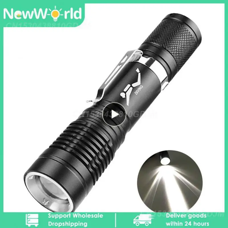 Flashlight Aluminum Alloy Professional Diving Flashlight Lamp Waterproof Diver Diving Flash Light Underwater 18650