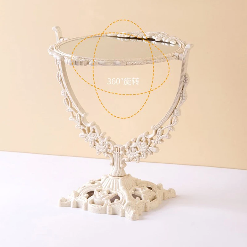 กระจกแต่งหน้าแบบนอร์ดิกกระจกพลาสติกสำหรับตกแต่งห้องสไตล์วินเทจเครื่องมือความงามตกแต่งการตกแต่งบ้าน