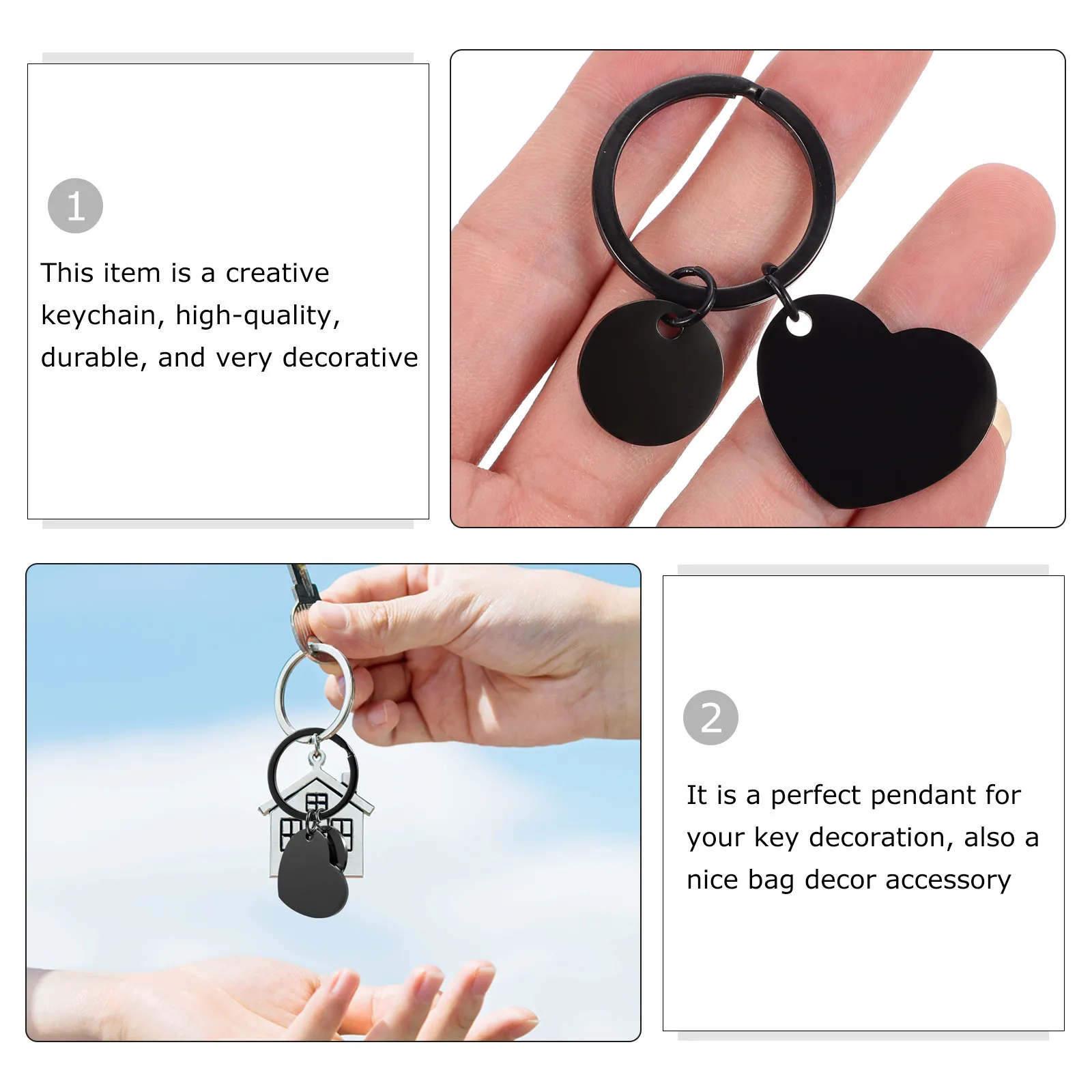 Heart Calendar Keychain – Lightweight Decorative Keyring for Keys, Bags, Car Accessories & Gift
