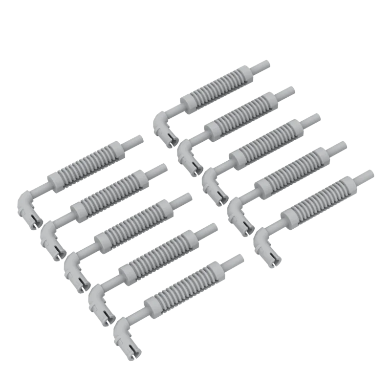 14682 Exhaust Pipe With Pin Round Hole  Building Blocks High-Tech Part Bricks MOC Assemble Particle DIY
