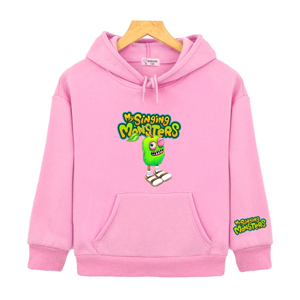 Hot Game My Singing Monsters Print Hoodies Boys and Girls Cute Graphic Sweatshirts Hooded Comfortable Soft Pullovers Children