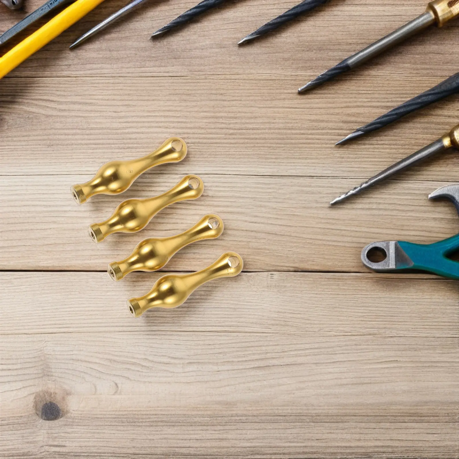 

4 шт. золотистые соединители для мебели, металлические заглушки для стоек, декоративные фурнитурные шпильки для стеклянных полок и перил шкафов