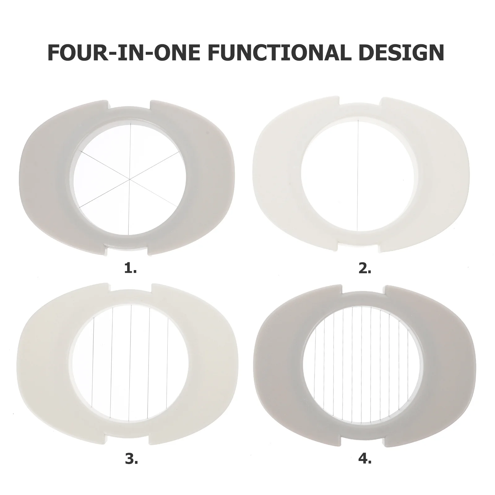 

Stainless Steel Slicer 3-In-1 Non-Slip Kitchen Tool Egg Cutter With Silicone Base Egg Separator For Fruits Cakes