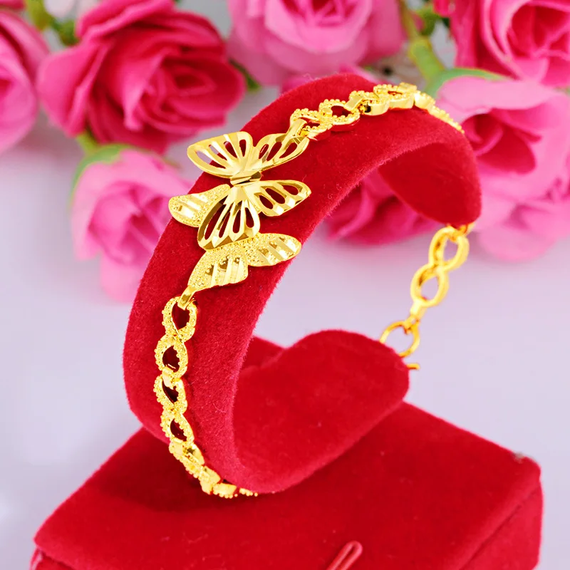 

Niche Unique Butterfly Bracelet For Women 24K Gold AU999 | Exquisite design, rare to duplicate