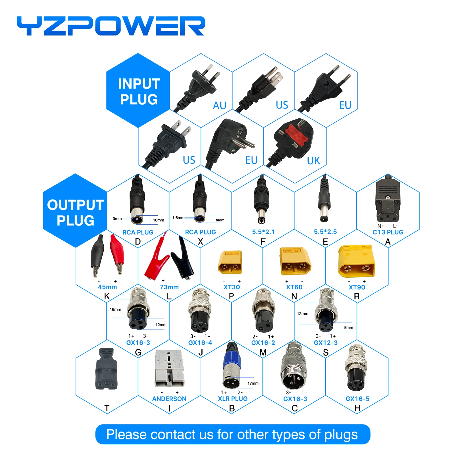 YZPOWER 84V 10A 20S Lithium Battery Smart Aluminum Case Balance Car Fast Charger with AC-DC Connecter for 72V With Cooling Fans