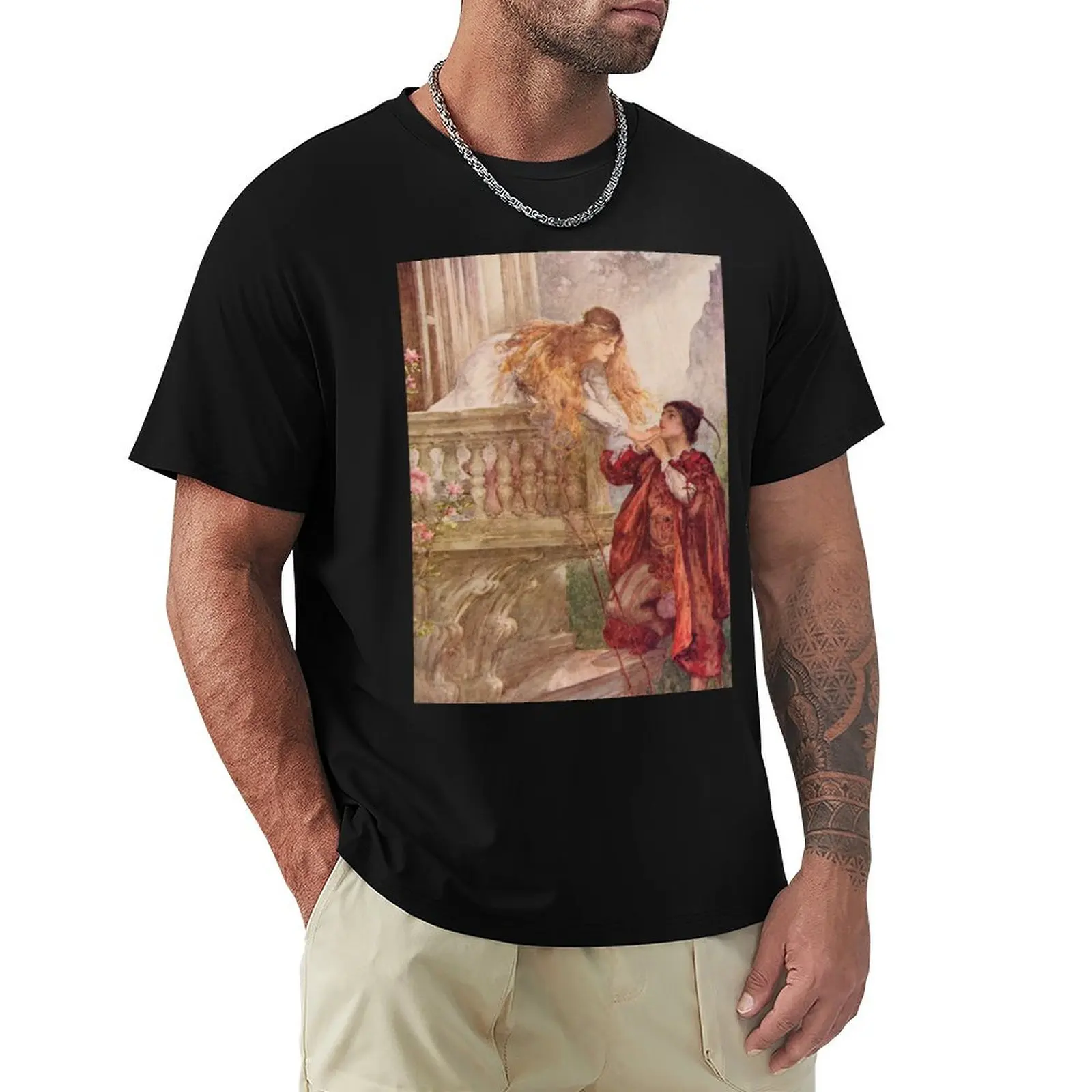 John H. F. Bacon - Romeo And Juliet 1858 T-Shirt Basic Comfort Fit T-Shirt for Men