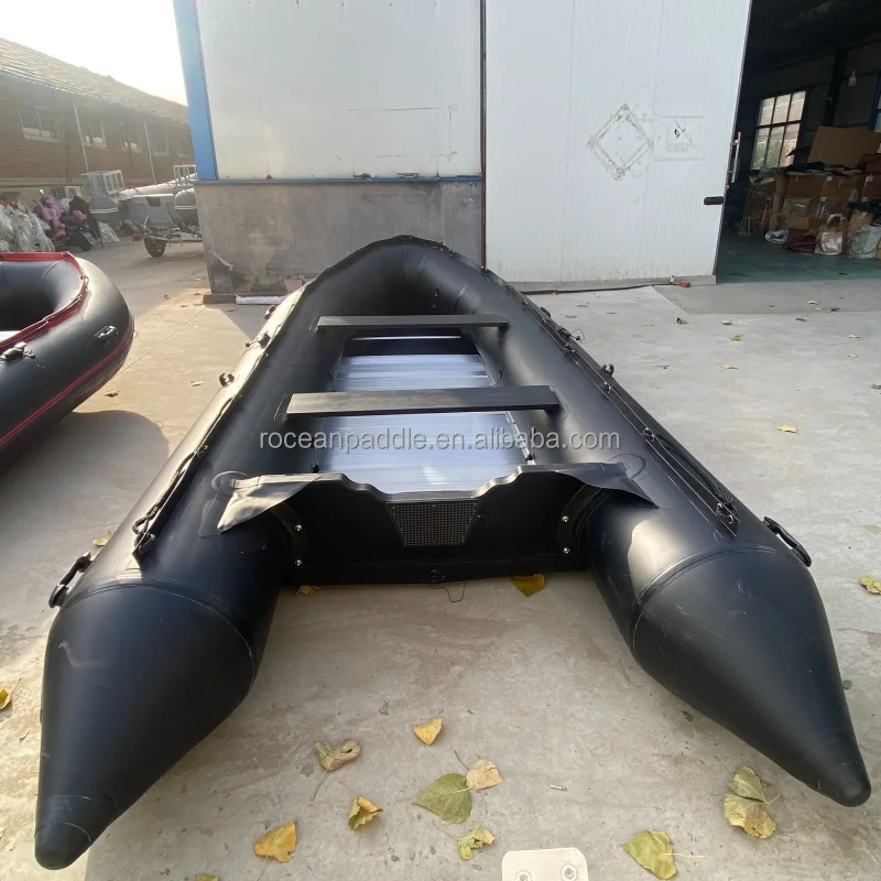 Zodiac 5.5m 6m 7m Stock 1.2mm Pvc Semi Rigid Aluminum Floor Inflatable Boat For Fishing