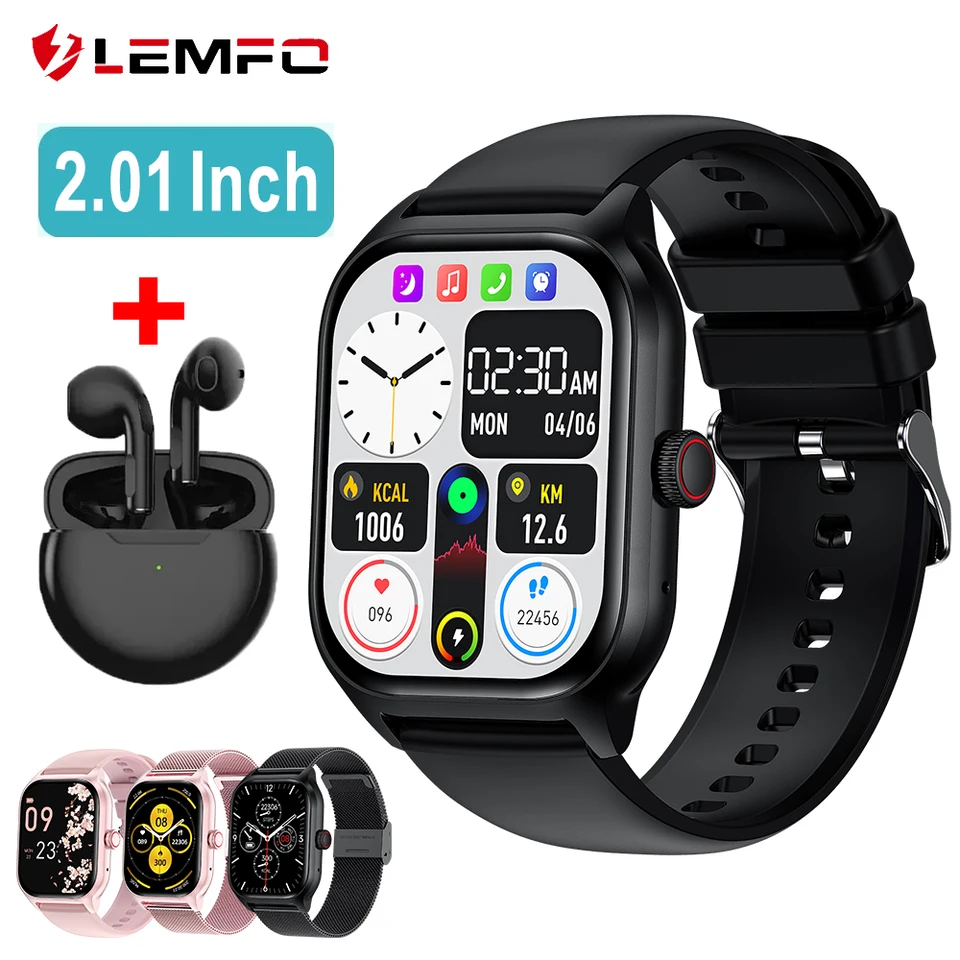 LEMFO LT10 Smart Watch 2024 Android Gift Bluetooth Call Smartwatch 