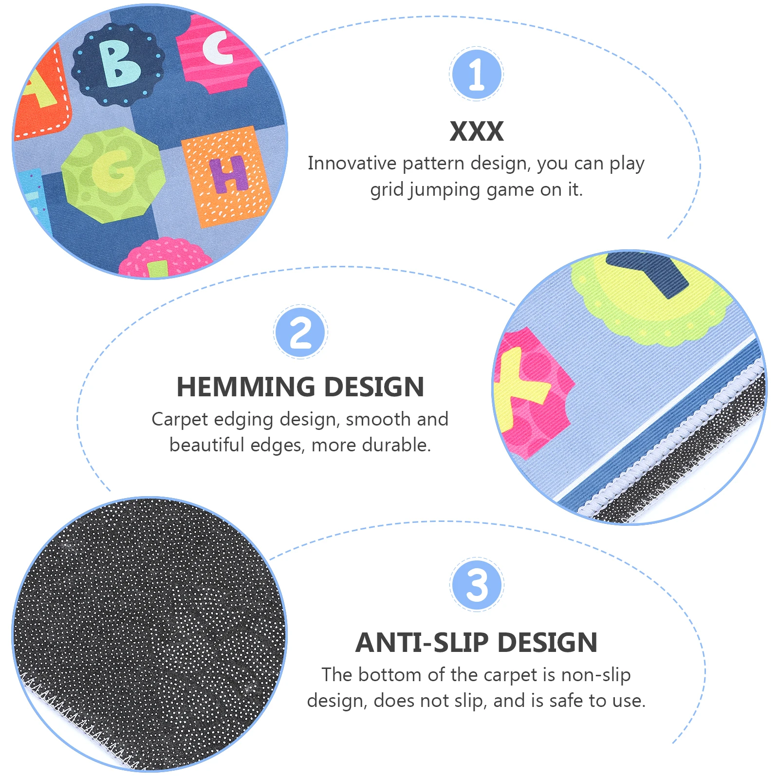 

1pc Game Floor Mat Kids Play Mat Children Carpet Fun Play Area Floor Rug Bedroom Living Room Nursery Decorative Kid