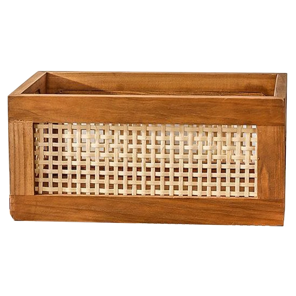 

Lightweight Portable Woven Storage Basket Decorative Home Organizer For Bedroom Bathroom Nursery Desktop Book Snack