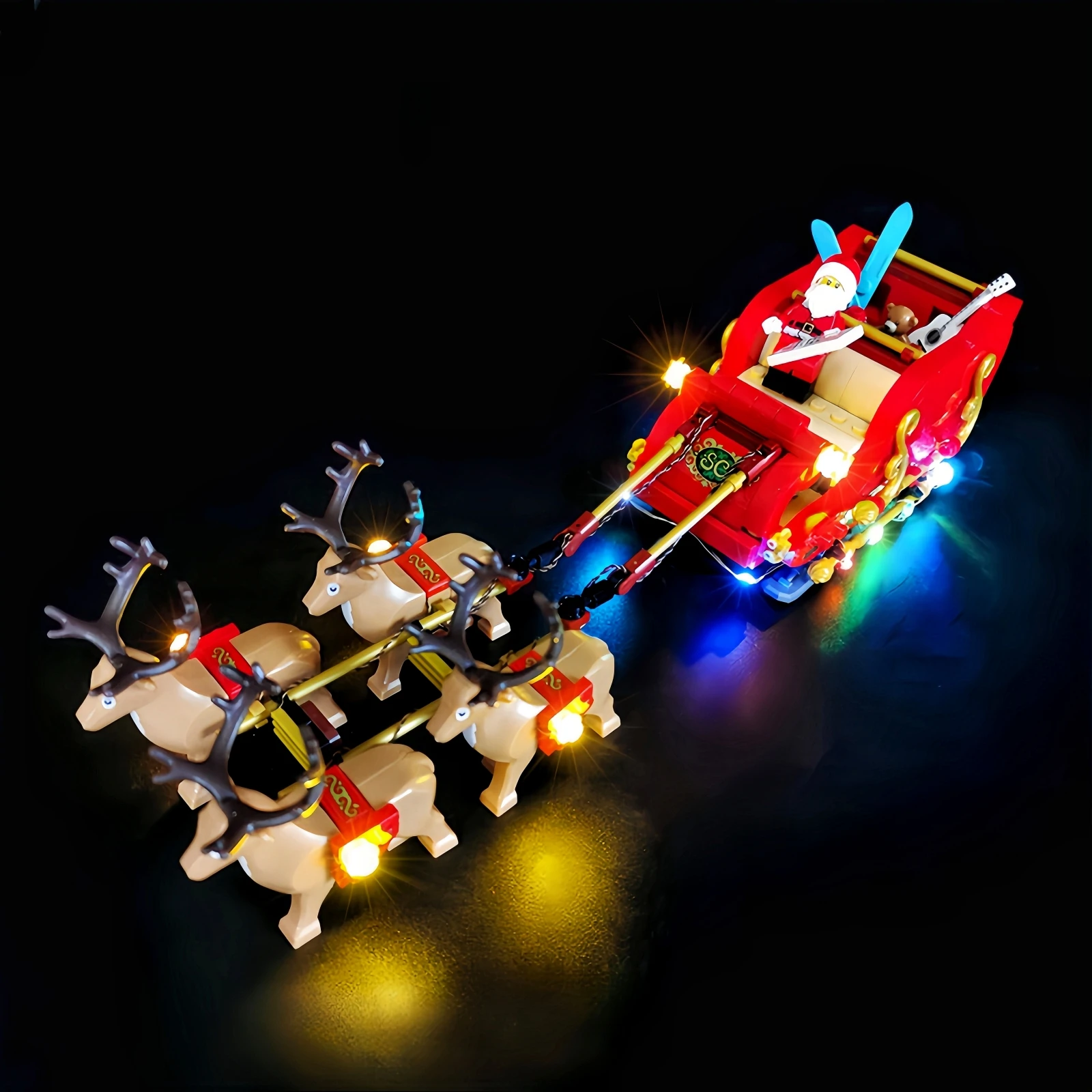 LED Decorative Lights (No Model) For LEGO 40499 Santa's Sleigh Christmas Lighting Gifts With Battery Box