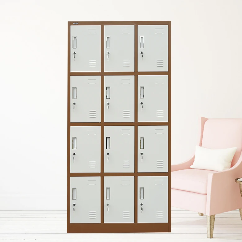 

Modern 12-Door Knock Down Metal Steel Staff Sports Storage Gym Iron Locker Cabinet For Hotel Office Furniture Casilleros Clave