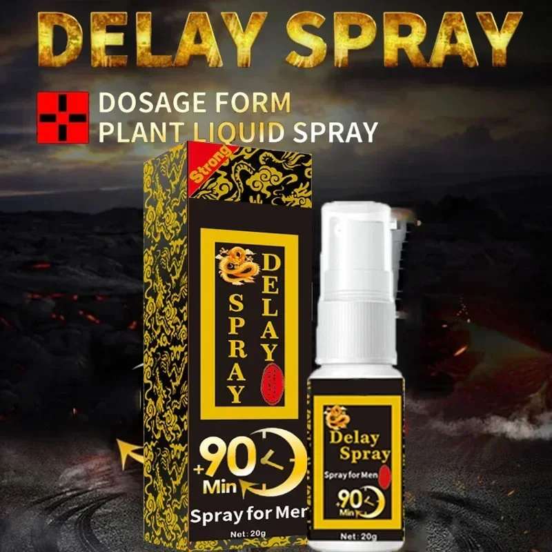 Delay Spray Sex untuk pria 20ml penggunaan eksternal Anti ejakulasi dini tahan lama 60 menit pembesar Penis mainan seks untuk pria