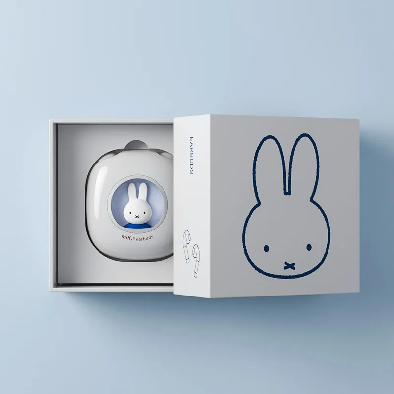 Novos fones de ouvido Bluetooth sem fio Miffy fofos de alta qualidade de som e presentes de casal bonitos para homens e mulheres