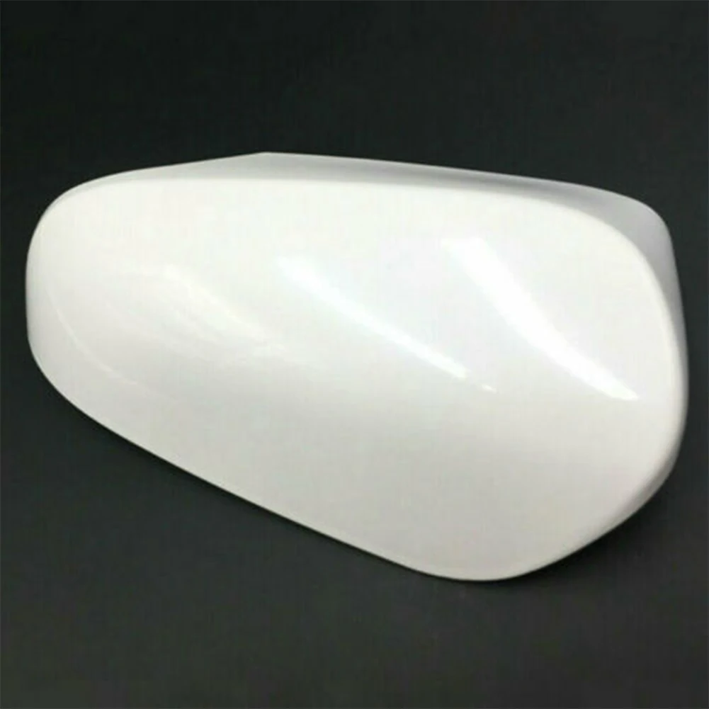 1x Left Rear View Mirror Case Cover Side Wing Door Mirror Cap For Toyota For Yaris 2012-2020 White Plastic Shell Car Accessories