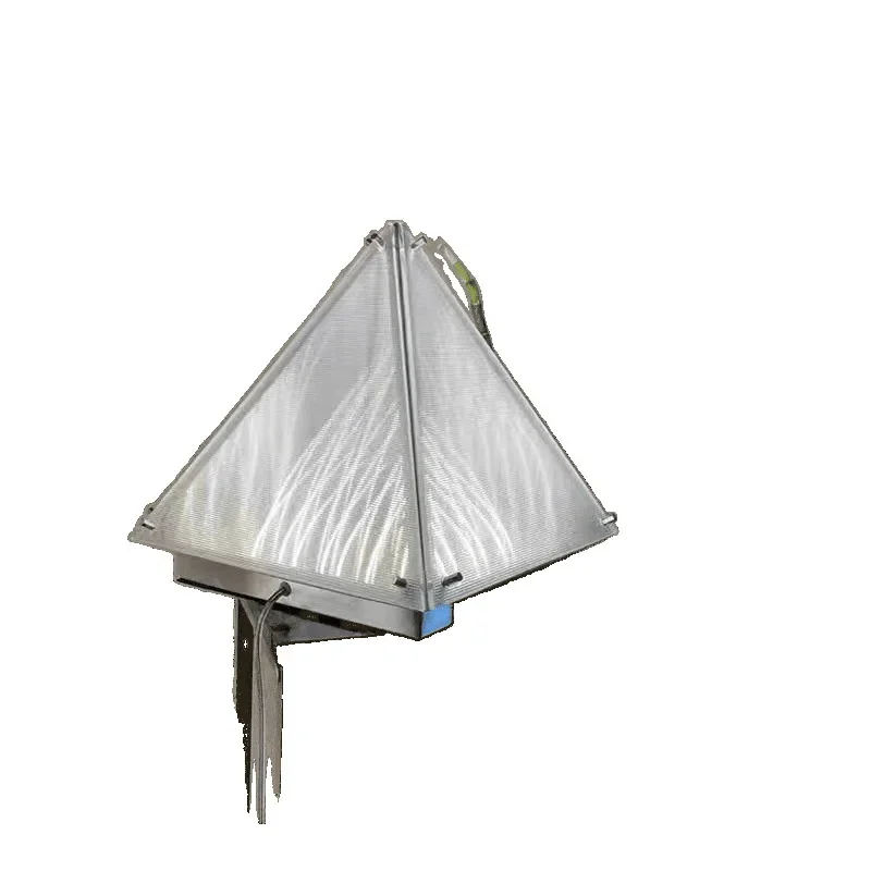 

Designer pyramid desk bedroom bedside decorative lamp art light and shadow atmosphere floor lamp living room glass ornament