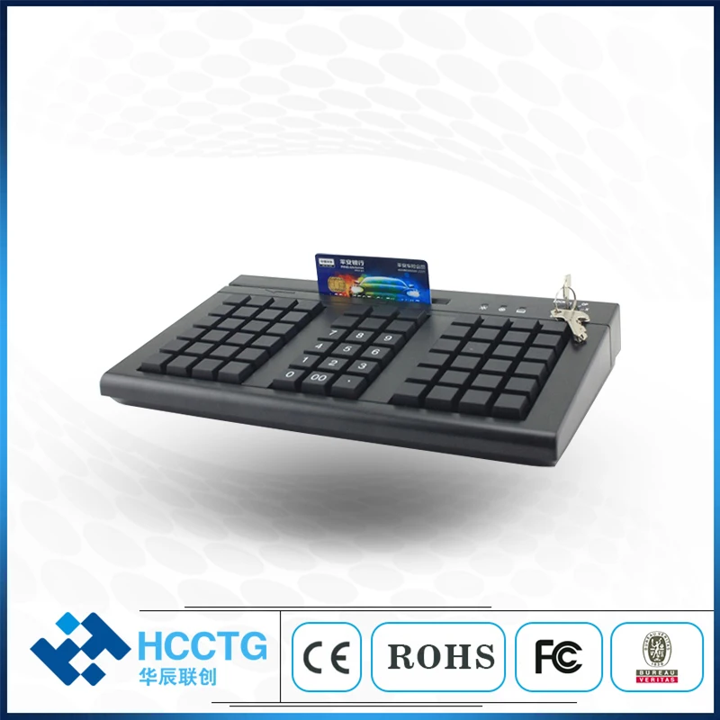 High Quality 66 Keys Membrane Keys Programmable POS Keyboard  KB66M