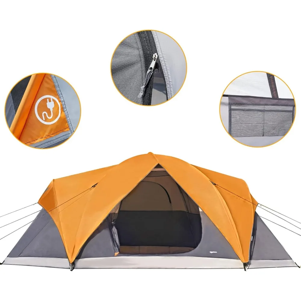 Camping Tent 3 Season Dome Design with Rainfly Waterproof Easy Setup Lightweight Portable Outdoor Backpacking Hiking