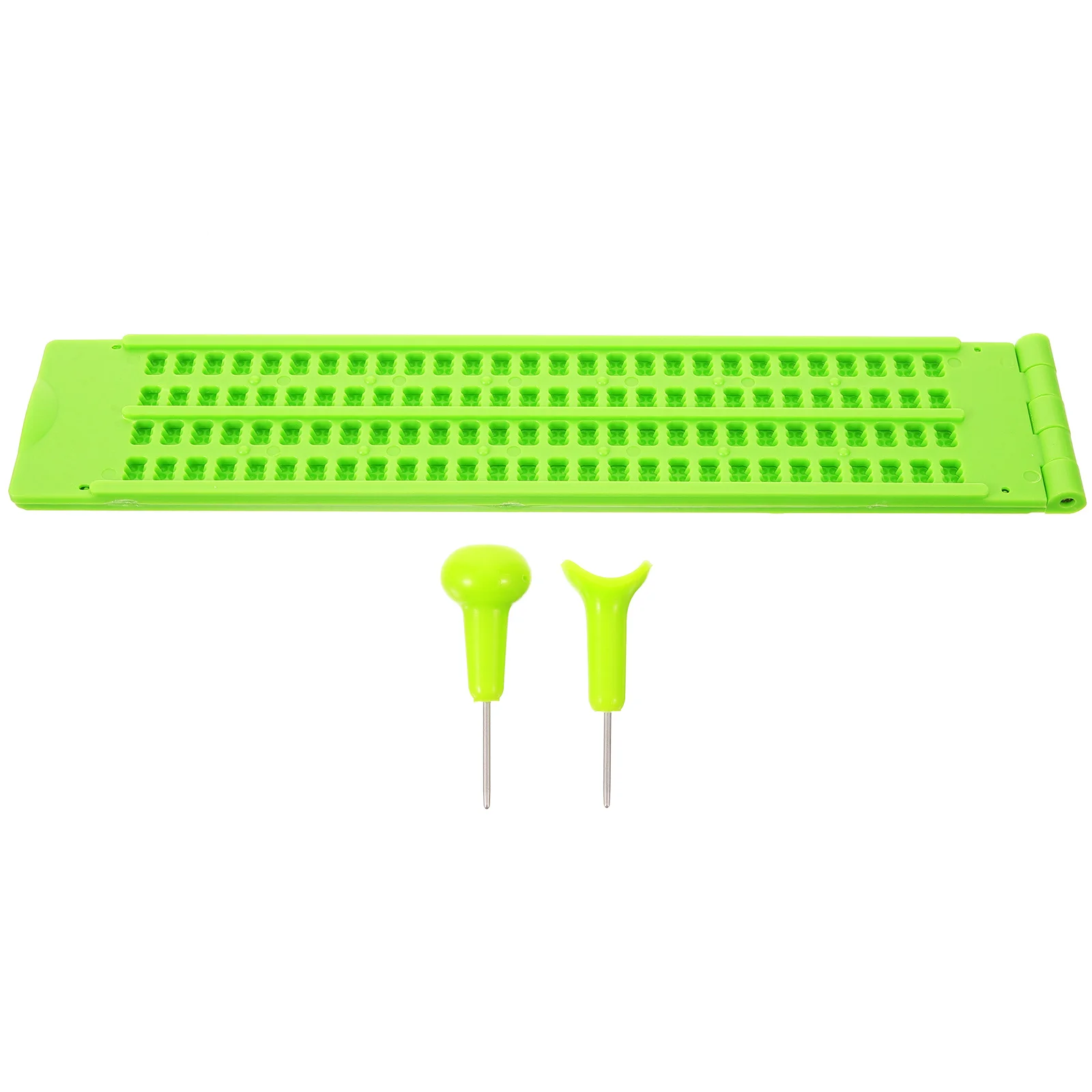 1 مجموعة قابلة لإعادة الاستخدام طقم الكتابة قوي خفيفة الوزن برايل الأصابع ل أعمى البلاستيك برايل مجلس ستايلس أداة الرعاية الصحية #1