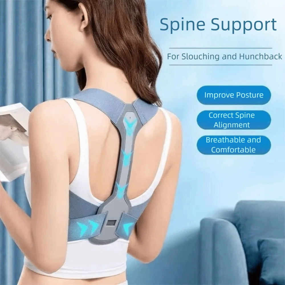 

Регулируемый пояс-корректор осанки, поддержка ключицы, позвоночника, невидимый пояс-корректор плеч, дышащий бандаж для спины и шеи