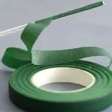 1Roll 13.6m DIY Floral Decoration Tape Self-Adhesive Bouquet Floral Stem Paper Tape Stamen Wrapping Florist Flower WeddingSupply