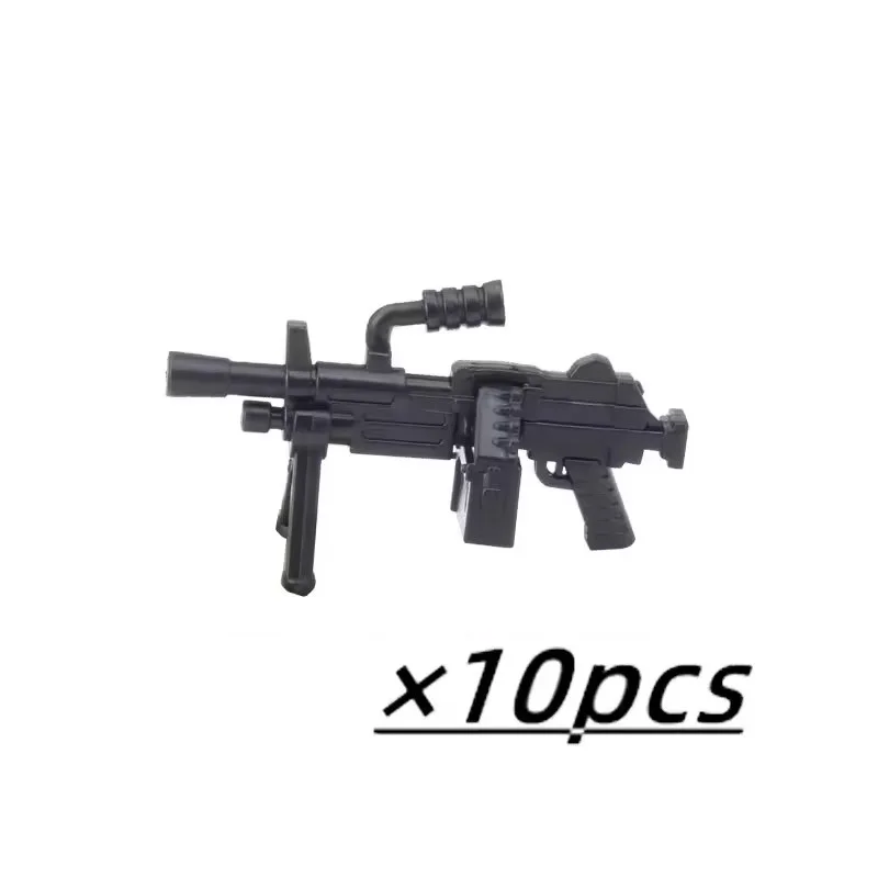 WW2 arme militaire MOC Mini blocs de construction figurines soldat américain soviétique fusil pistolet lanceur de fusée MG42 RPG balle briques jouets
