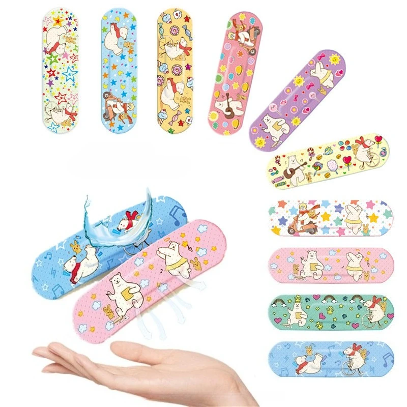 

20Pcs/Set Cartoon Band Aid for First Aid Plasters Wound Dressing Tape Patch Waterproof Adhesive Bandages