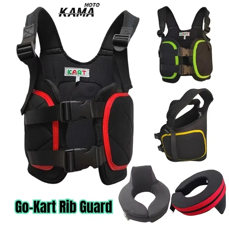 Go-Kart Rib Guard Children Adult Waist Guard Back Guard Armor Racing Gear Protective Gear Chest Vest Protective Cover