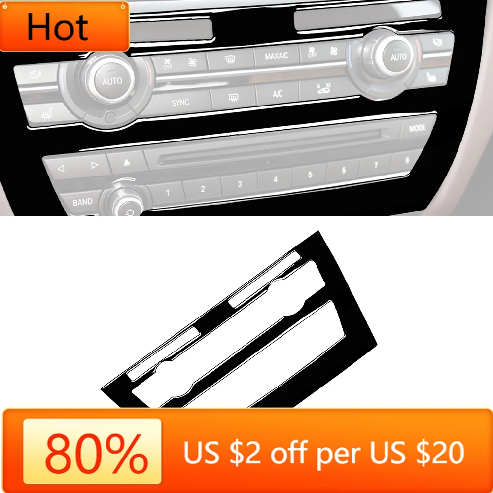 

Бамперы, горячая центральная консоль, CD-панель, декоративная крышка, наклейка, фортепиано, черные молдинги для салона автомобиля, аксессуар для BMW X5 X6 F1