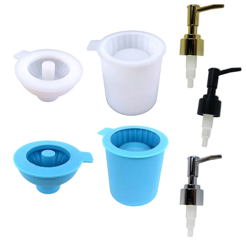 DIY Crystal Dropper Mold Liquid Soap Bottle Molds DIY Flower Vase Moulds Silicone Material Perfect for Hand Wash Bottles R3MC