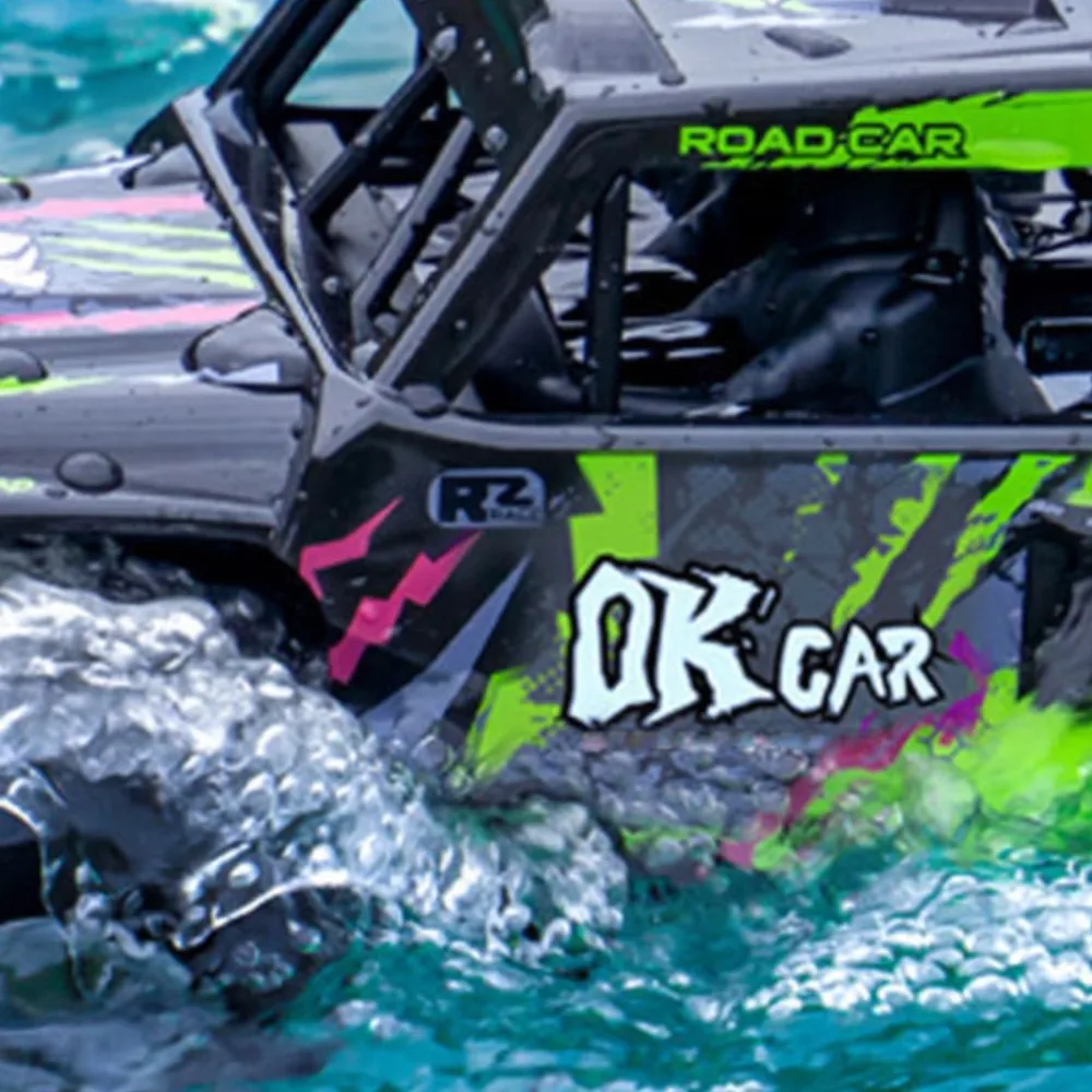 

Радиоуправляемая внедорожная машина 1:18 Q191, водонепроницаемая, на пульте управления, амфибия, с поворотом на 360°, электрическая, 4WD, готова к работе, на аккумуляторе