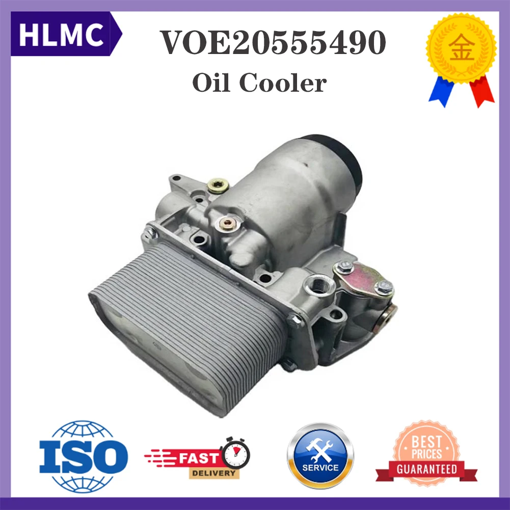 

Diesel Engine Parts Oil Radiator Assy D6E D6D D4D OIL COOLER COVER VOE20555490 VOE21707096 EC135B EC140B EC210 EC240 EW145B