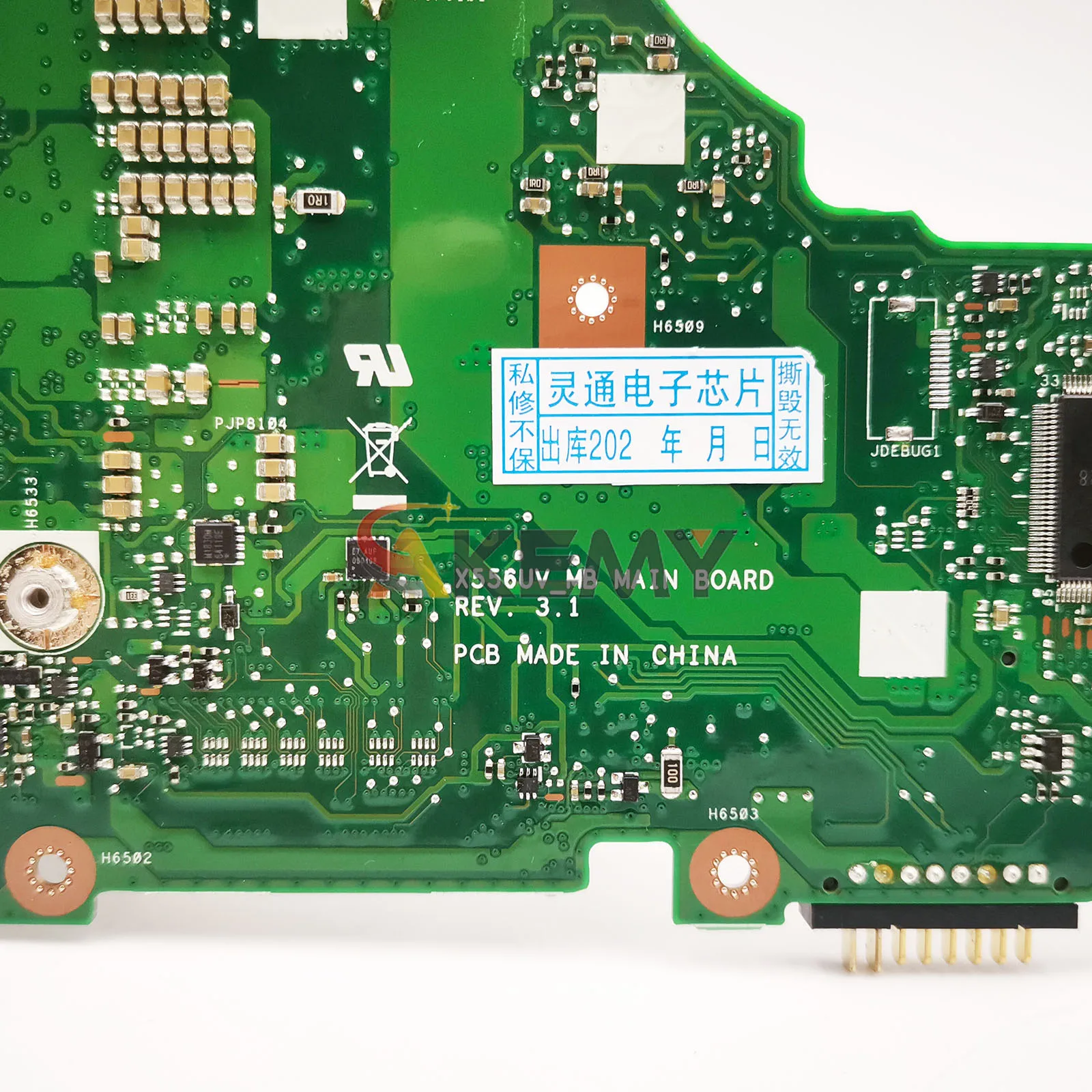 Placa base para ordenador portátil X556UA para ASUS R558U X556UQK X556UV X556UJ VM591U X556UF FL5900U X556U X556UQ X556URK placa base I3 I5 I7 CPU