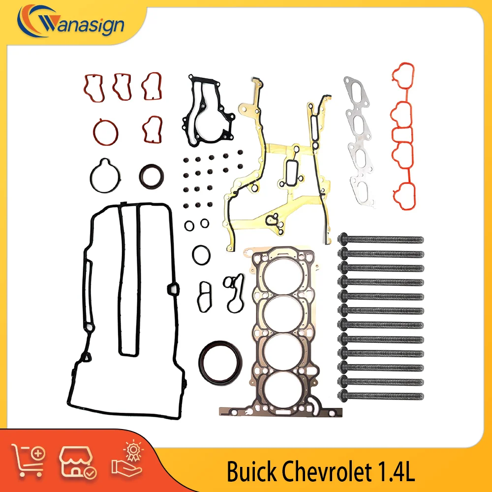 AUTO ENGINE PARTS Cylinder Engine Full Head Gasket Set & Head Bolt Kit for Chevrolet Buick 1.4L Turbo 1.4T 2011-2016