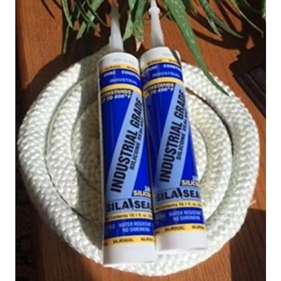 

Heatmor Outdoor Wood Boiler Door Seal Kit W/ 7' 1" Rope (2) Silicone.