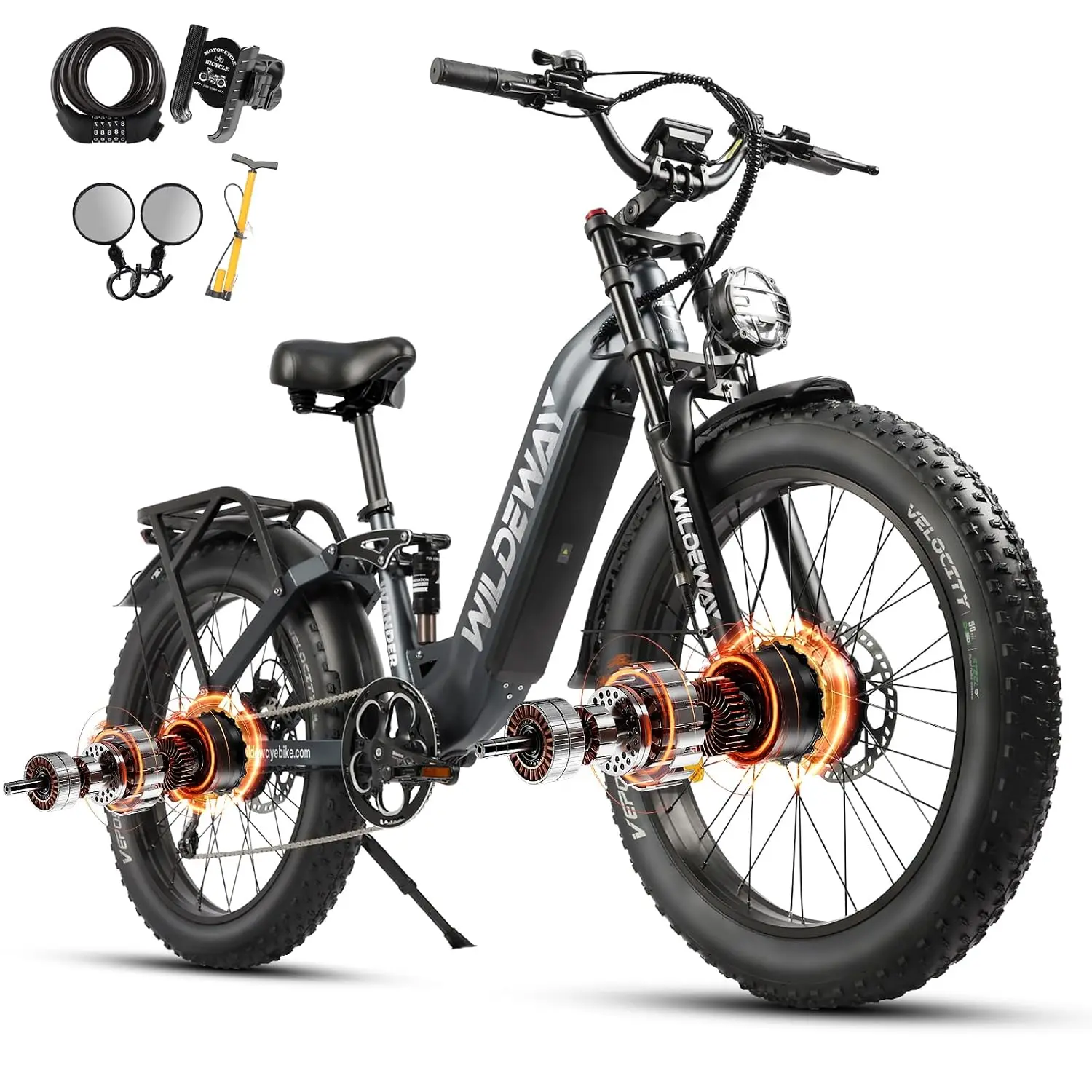 52V Dual Motor Fat Tire Ebike 26