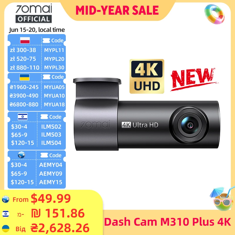dash-cam-70mai-m310-plus-4k-f155-wdr-con-visione-notturna-superiore-sensore-g-registratore-di-emergenza-e-sorveglianza-parcheggio-24h-70mai-m310-4k