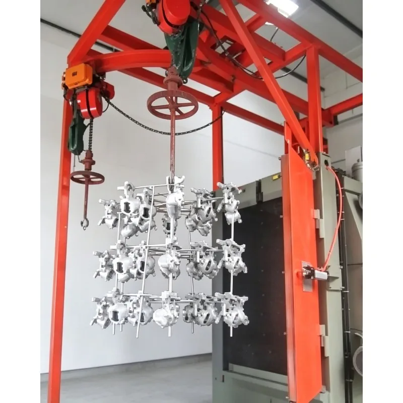 Hook Hanger Type Shot Blasting Machine High Velocity Impact Descaling Machine Customized for Steel Sheet Metal