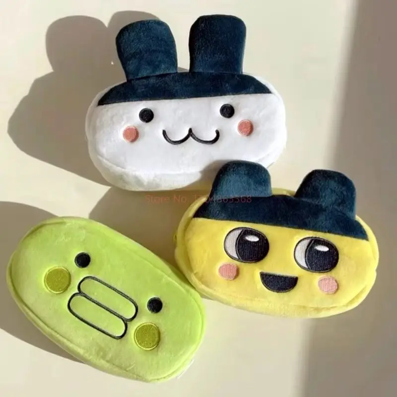 Stokta Tamagotchi Çantası Kalemlik Sevimli Mametchi Kuchipatchi Büyük Kapasiteli Saklama Çantası Makyaj Kırtasiye Malzemeleri İçin Sevimli Anime Ürünleri Hediye
