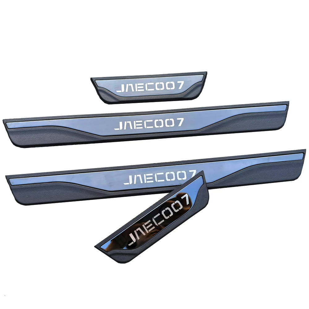 Carro Threshold Scuff Placa Guardas, Porta Sill Acessórios, Pedal Capa, Guarnição Auto Peças, Styling Adesivos, J7, 2023, 2024