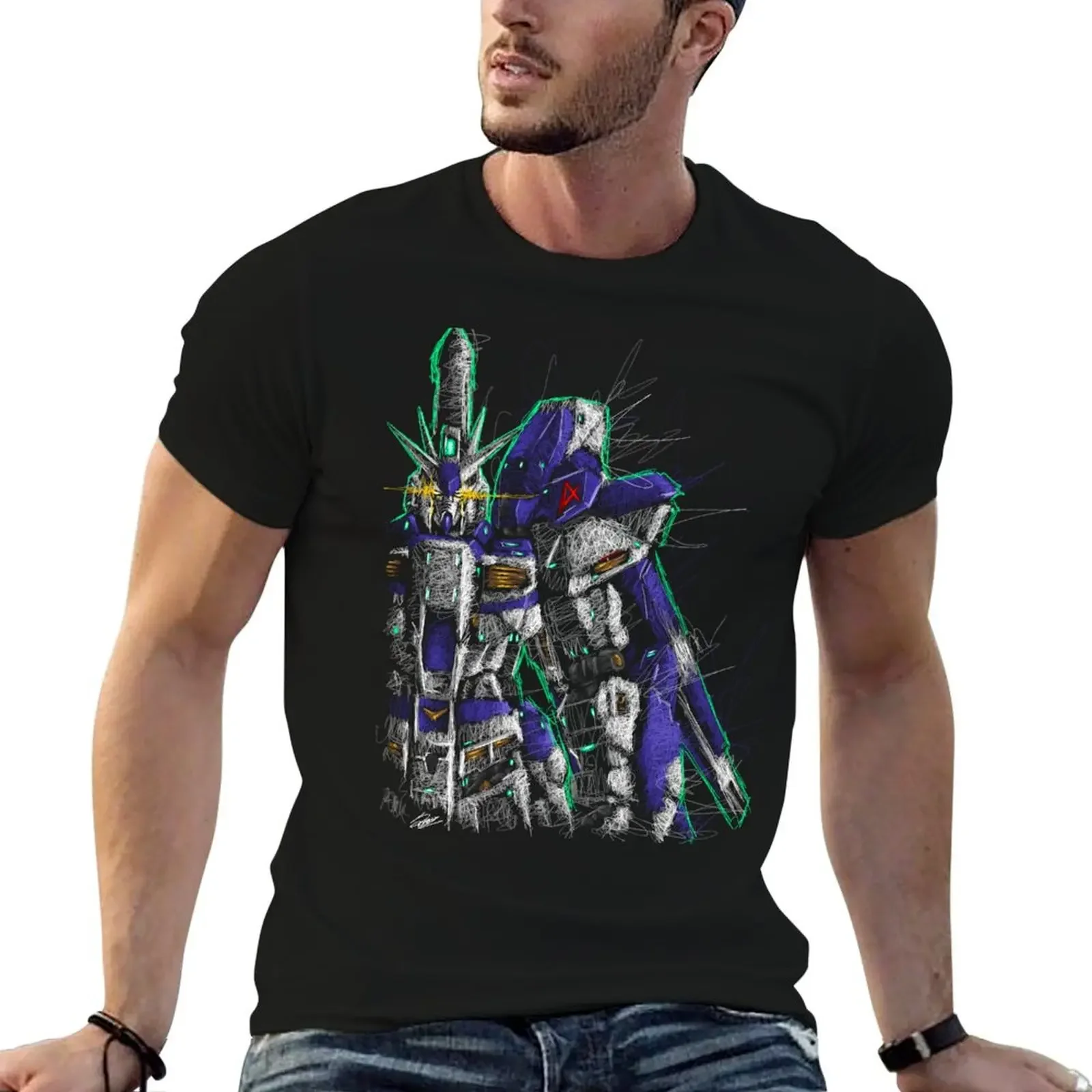 Hi nu T-Shirt shirts graphic tees oversizeds anime figures Men's t-shirts