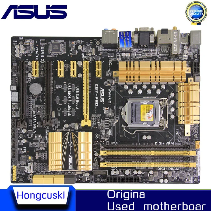 

Used For ASUS Z87-PRO original motherboard Socket LGA 1150 DDR3 Z87 SATA3 USB3.0 Desktop Motherboard